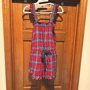 Aerie Playful Plaid Shortie Sleep Romper